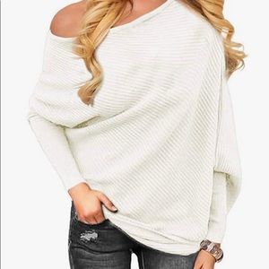 Ivory Off-Shoulder Tunic